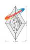 Eisblumen-Facetten Raute 3x5